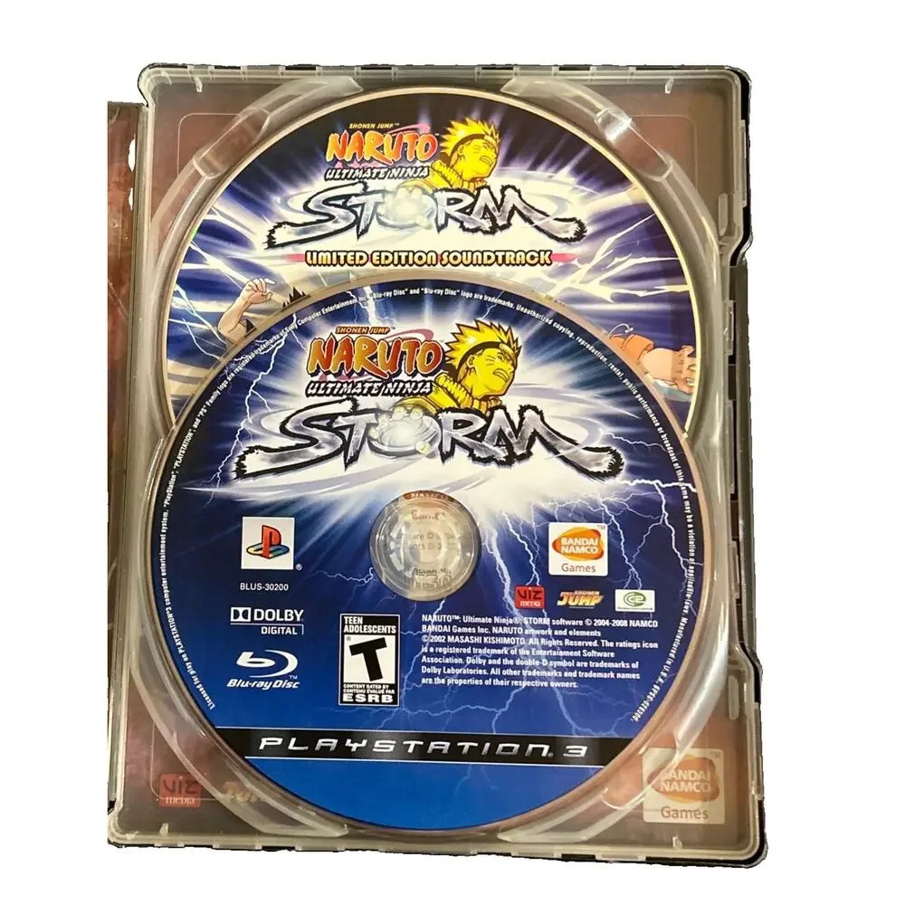 Naruto Ultimate Ninja Storm PlayStation 3 Limited Edition Steelbook Tested Works